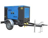 ТСС ЭД-20-Т400-2РКМ19 в шумозащитном кожухе на прицепе с АВР