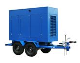 ТСС ЭД-60-Т400-2РПМ2 в погодозащитном кожухе на прицепе с АВР